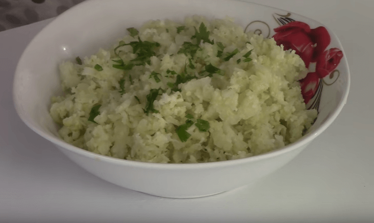 arroz couve flor