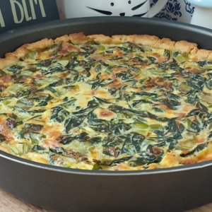 Quiche de Escarola com Bacon