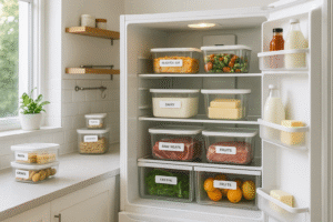 como organizar geladeira