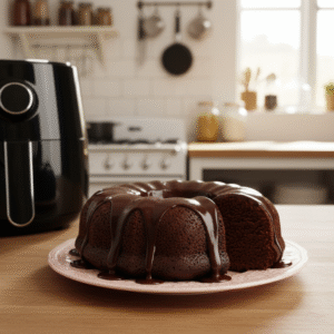 bolo de chocolate fofinho na Air Fryer
