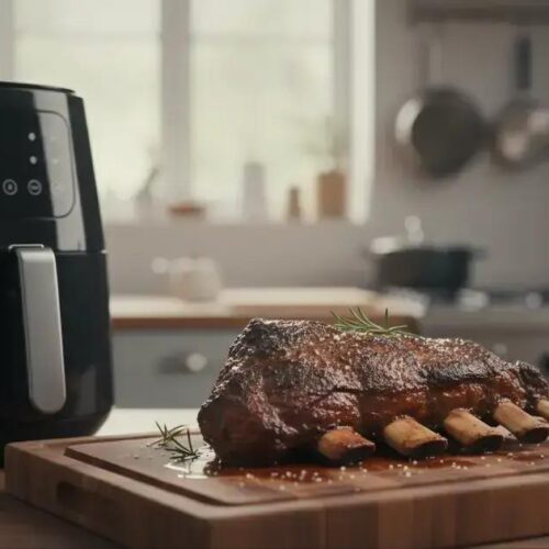 Costela na Air Fryer: simples e fica muita macia Costela na Air Fryer