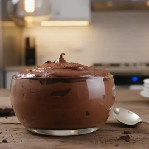 Mousse de chocolate com 2 ingredientes Mousse de chocolate com 2 ingredientes