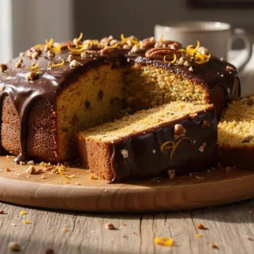 Bolo de cenoura fofinho com cobertura de chocolate (receita no liquidificador) Bolo de cenoura