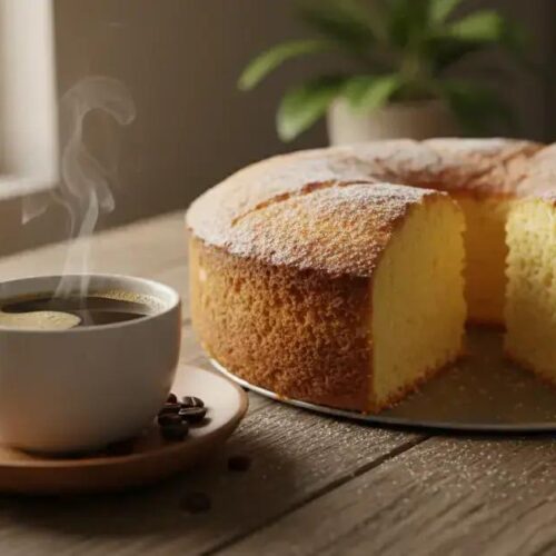 Bolo de fubá simples: fofinho, perfumado e com gostinho de vó Bolo de fubá simples