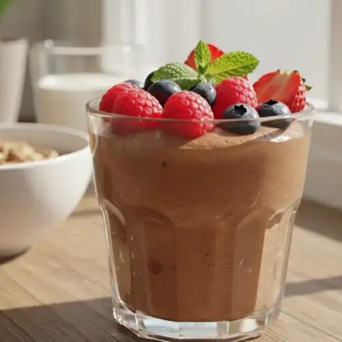 Mousse de chocolate fitness