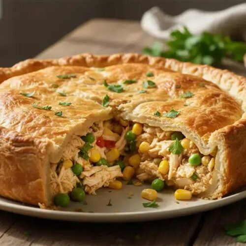 Torta de frango de liquidificador: massa leve e recheio cremoso Torta de frango