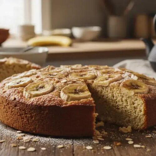 Bolo de banana com aveia: sem farinha de trigo e bem fofinho Bolo de banana com aveia
