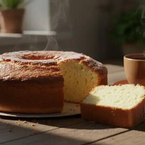 Bolo de iogurte no liquidificador