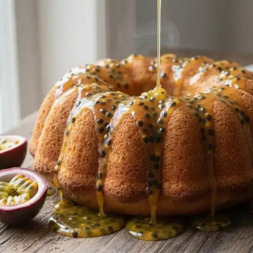 Bolo de maracujá no liquidificador